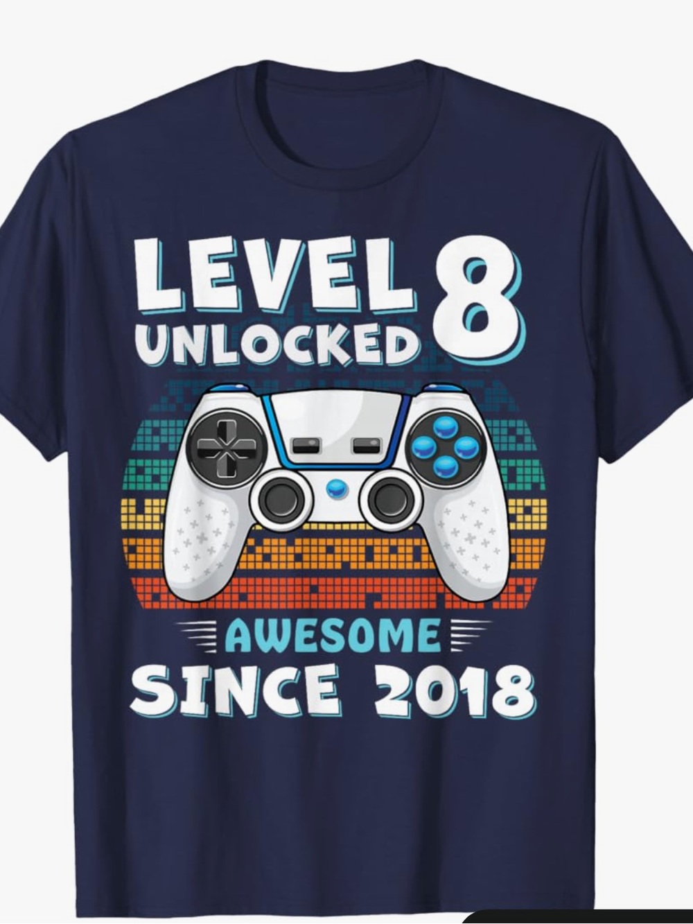 NEW! Never worn - Level 8 Gaming Unlocked Graphic Tee - Navy Blue